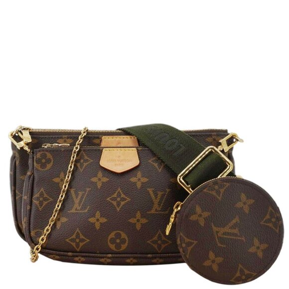 Louis Vuitton  Multi Pochette Accessoires Monogram Canvas Crossbody Bag Brown - Picture 1 of 15